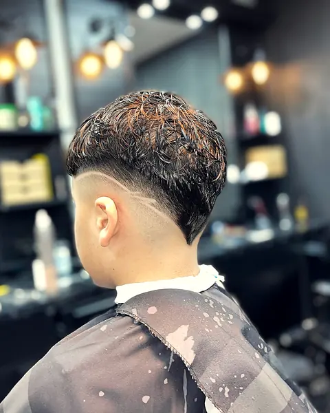 Low Fade von hinten, weicher Übergang